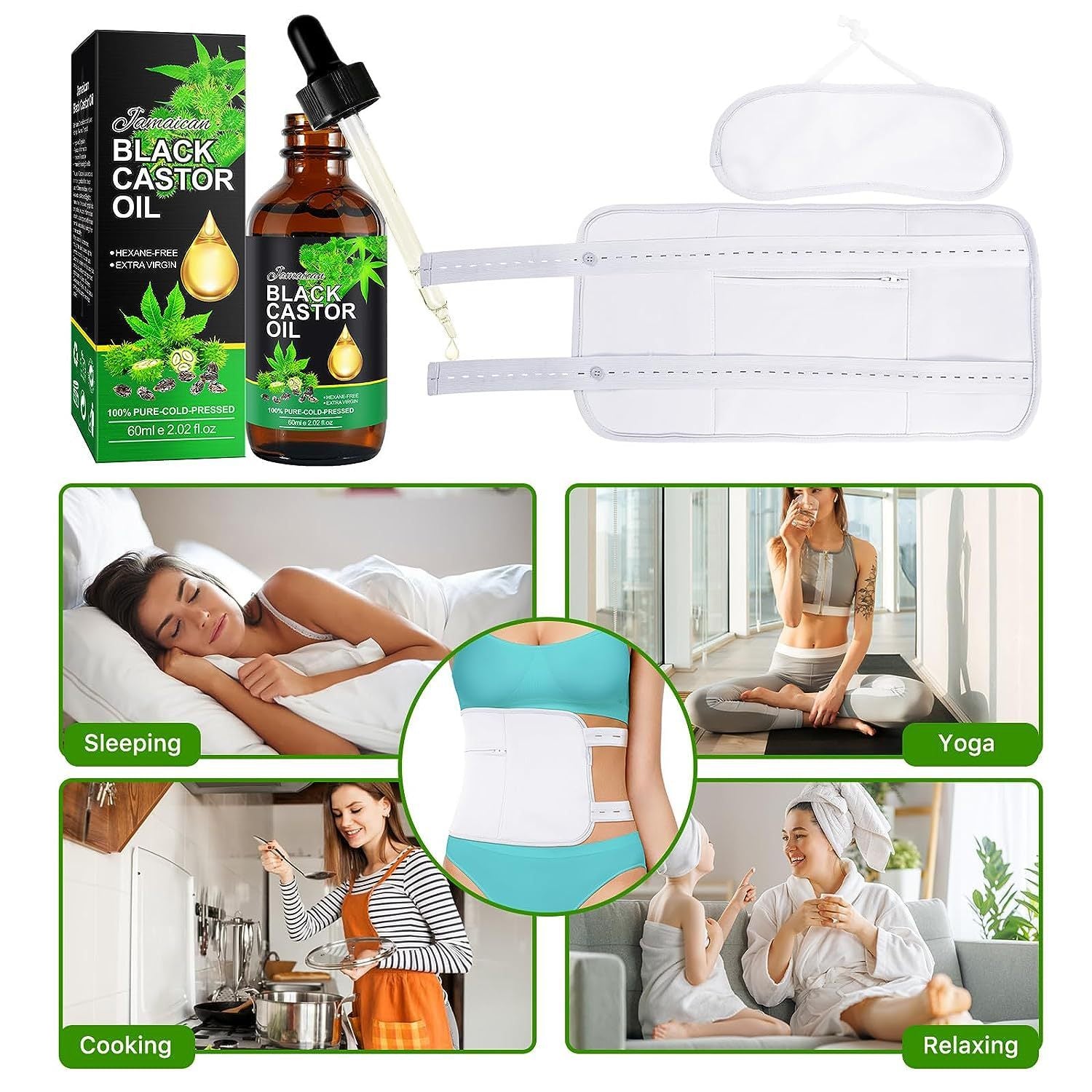 Black Castor Oil Massage Oil Hair Care Essential Oil Cross-border Black Castor Oil Massage Oil Hair Care Essential Oil Cross-border